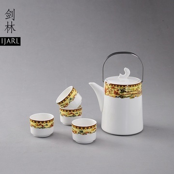 瓷韵祥瑞 IJARL龙凤呈祥骨瓷功夫茶具套装之美
